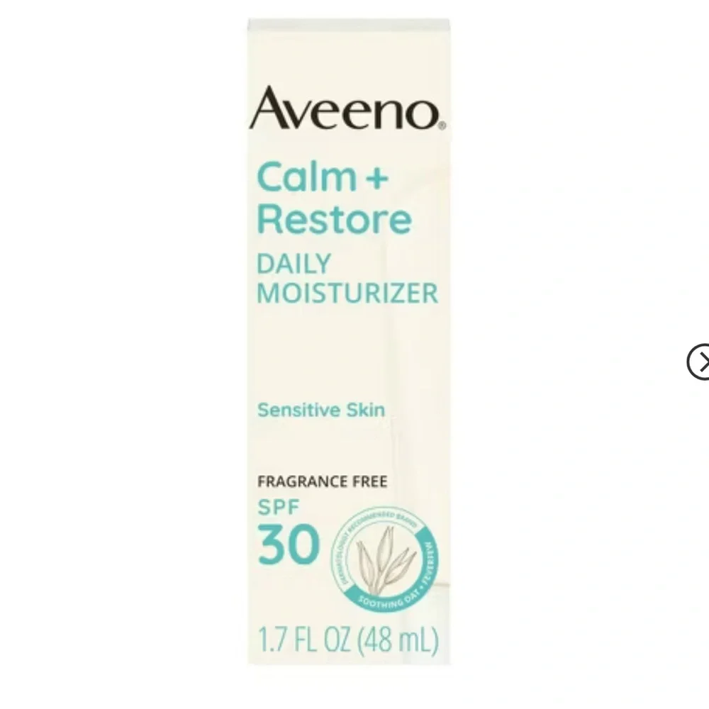 AVEENO Calm + Restore Daily Moisturizer Mineral Sunscreen SPF 30 1.7oz $21 NIB